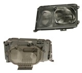 Far Mercedes W124/Clasa E(Sedan/Coupe/Cabrio/Combi) 1993-06.1996, fata, Stanga, E-KLASSE, H3+H4+PY21W+T4W; pneumatic; light frame; fara indicator, DE