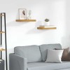 VidaXL Raft de perete 2 pcs Maro 40 x 23,5 x 4 cm Lemn compozit 42019942