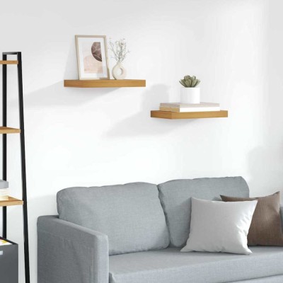 vidaXL Raft de perete 2 pcs Maro 40 x 23,5 x 4 cm Lemn compozit 42019942 foto