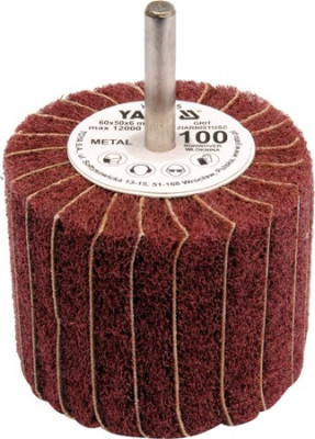 Perie abraziva circular cu tija 60x50x6 mm granulatie 60 YATO foto