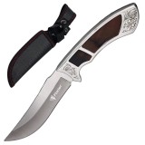 Cutit de vanatoare militar Finka Foxter, 22 cm, otel si lemn, husa inclusa