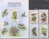 Timbre cu păsări sălbatice din Grenada