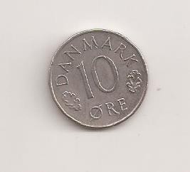 Moneda Danemarca - 10 Ore 1974 v2 foto
