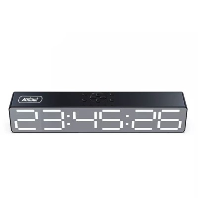 Boxa portabila cu ceas YXB133, BT, USB, 15W P.M.P.O. foto