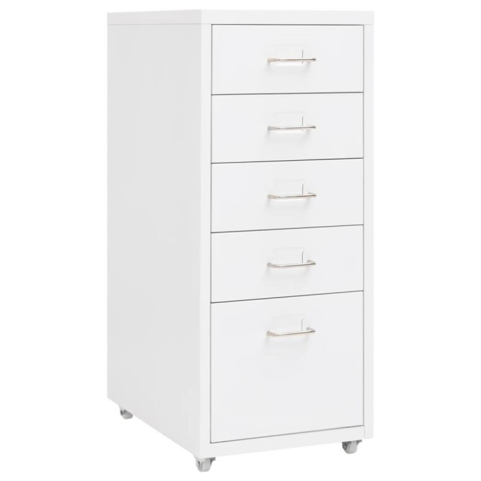 Gossi fiset mobil, alb, 28x41x69 cm, metal
