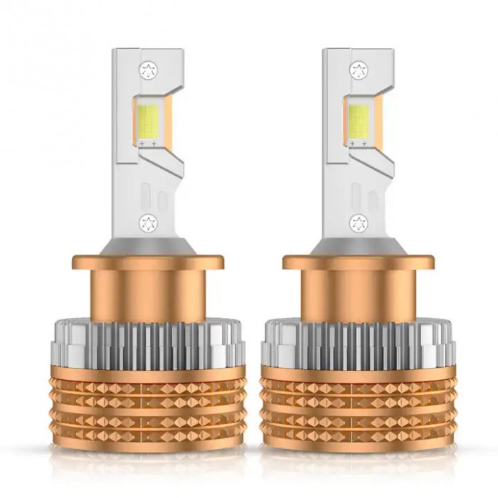 Set de 2 becuri led Xentech Light D-series conversie HID/LED pipa dubla de cupru 55W - D4