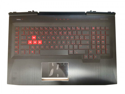 Carcasa superioara cu tastatura palmrest Laptop, HP, Omen 17-AN, 17T-AN, 931691-A41, 931691-001 foto