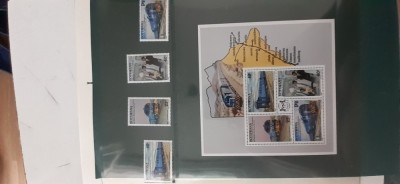 Botswana-tranport,locomotive ,trenuri-serie completa si colita nestampilate MNH-(T2) foto