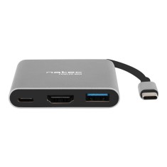 NATEC multi port Fowler USB-C pd. USB 3.0. HDMI 4K