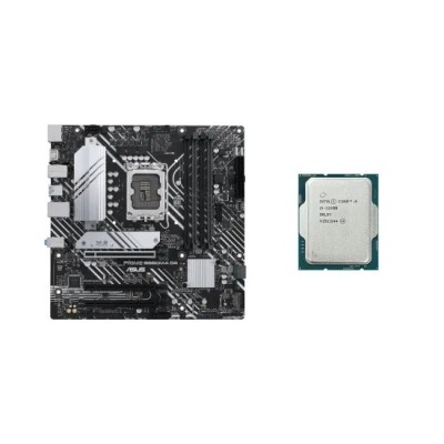 Placa de baza Second Hand Asus PRIME B660M-A D4, Socket LGA1700, mATX, Shield, Cooler + Procesor Intel Core i5-12400 2.50 - 4.40 GHz, 18MB Cache foto