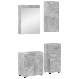 Cumpara ieftin Set de mobilier pentru baie TULUM 4 buc. Gri din beton