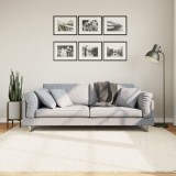 vidaXL Covor &bdquo;OVIEDO&rdquo;, fire scurte, bej, 200x200 cm