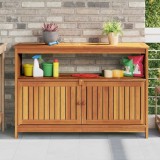 vidaXL Masă consolă, 110x35x75 cm, lemn masiv de acacia