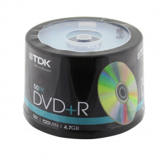 DVD+R, 4,7GB, 120min, 16X, TDK, 50 bucati - 010370 foto