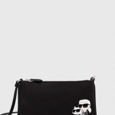 Karl Lagerfeld borseta femei, culoarea negru