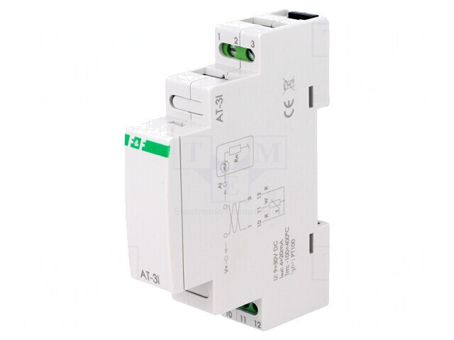Adaptor de Temperatură 15-30VDC 4-20mA Pt100 IP20