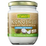 Pasta de Cocos Bio Vegana Rapunzel, 100% Nuca de Cocos, Fara Zahar, 300g