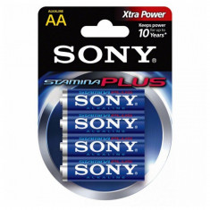Baterie Alcalina Sony 4+2 AA Stamina Plus AM3-B4X2D 1,5 V AA (4 pcs) Albastru foto