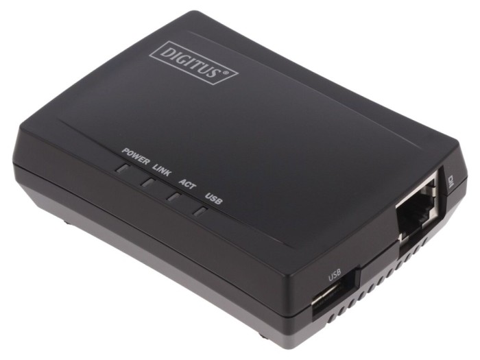 Server imprimantă RJ45 USB A soclu