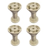 Picior reglabil pentru mobila, din plastic, gri, Guler, 96 mm, 4 buc / set