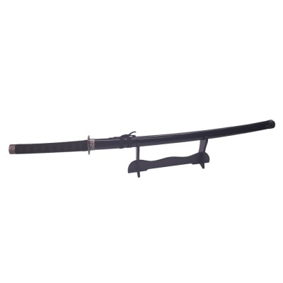 Sabie katana decorativa DEPOX&amp;reg;, panoplie, Last Samurai, negru, metal, 51.5 cm, suport inclus foto