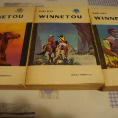 Karl May - Winnetou - 3 volume - 1967 - colectia Cutezatorii