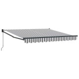 Cumpara ieftin Pergola Manuala 3 x 2,5 m Antracit si alb in dungi