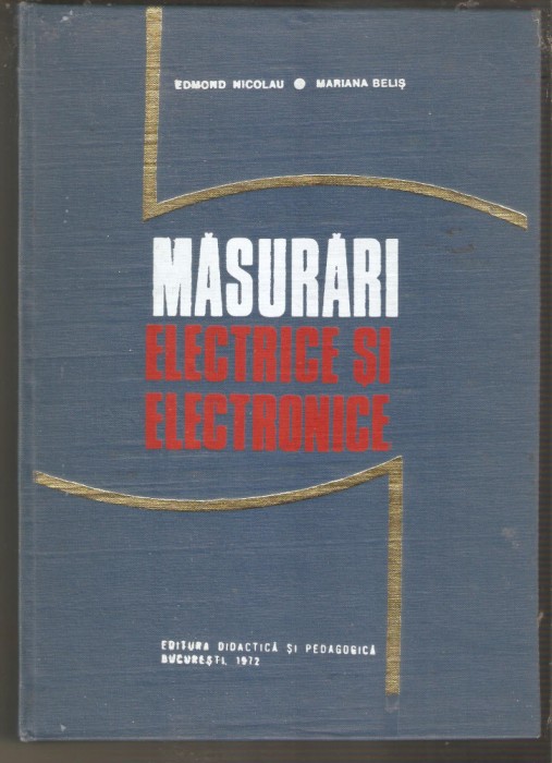 Masurari electrice si electronice-Edmond Nicolau