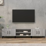 vidaXL Comodă TV, gri sonoma, 180x31,5x40 cm, lemn prelucrat