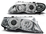 Set de faruri tuning cu ochi de &icirc;nger halogen potrivit pentru BMW 3 E46 09.2001-03.2005 sedan/combinate, stanga si dreapta Performance AutoTuning