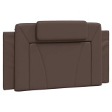Cumpara ieftin Perna pentru tablie pat, Viana, maro, 100 cm, piele artificiala