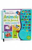 Scrie si sterge. Animale de la ferma. Carte cu sunete