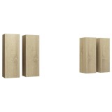 Cumpara ieftin Dulapuri TV 4 buc. stejar Sonoma 30,5x30x90 cm, lemn prelucrat