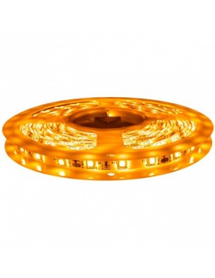 Banda led galbena 60 leduri 3528/metru, 12V, rezistenta la apa, la rola de 5 metri foto