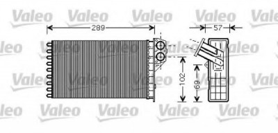 Radiator incalzire interior PEUGEOT 307 SW (3H) (2002 - 2016) VALEO 812322 foto