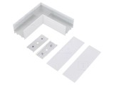 Conector 90&deg; Alb Aluminiu VARIO30-02