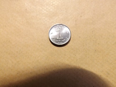 Franta 1 Centime 1969 foto