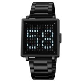 Ceas Digital SKMEI 2312 Unisex , Fashion Militar, LED, Rezistent la Apa 3ATM, Otel Inoxidabil, Calendar, Sport Casual