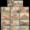 1957 Romania - Set 14 intreguri carti postale Turismul in RPR, ilustrate de propaganda