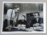 AMZA PELLEA , CORNEL COMAN SI MIRCEA ALBULESCU , IN FILMUL &#039; PUTEREA SI ADEVARUL &#039; , FOTOGRAFIE DE PRESA , 1971