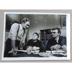 AMZA PELLEA , CORNEL COMAN SI MIRCEA ALBULESCU , IN FILMUL &#039; PUTEREA SI ADEVARUL &#039; , FOTOGRAFIE DE PRESA , 1971