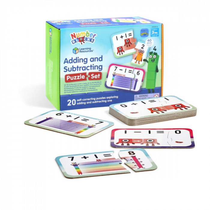 Puzzle - Adunari si scaderi 1-10 - Numberblocks PlayLearn Toys