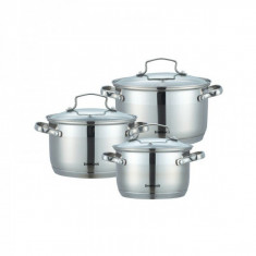 Set oale din inox cu capac 6 piese Bohmann BH1903 foto