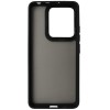 Husa tip capac spate plastic gri semitransparent si TPU negru pentru Xiaomi Redmi Note 13 4G