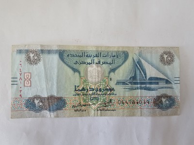 Emiratele Arabe 20 Dirhams 2015 foto