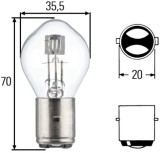Bec far 12V 35/35W Ba20d S2 Hella