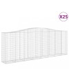Cosuri gabion arcuite 25 buc, 400x50x140/160cm, fier galvanizat