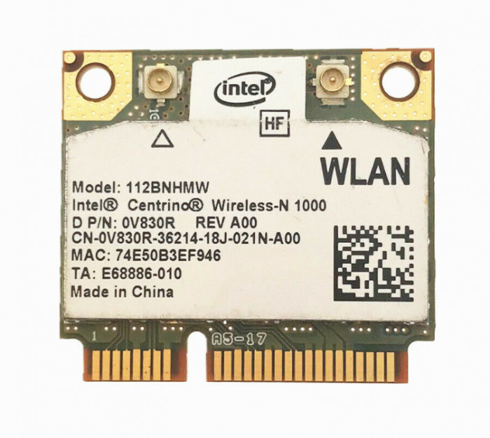 Intel Centrino Wireless-N 1000 b/g/n 112BNHMW 300Mbps