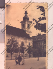 CARTE POSTALA*SIBIU*BISERICA ROMANO-CATOLICA*CENZURA foto