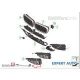 Ornament sub grila dreapta BMW X6 (2014-&gt;) [F16,F86]